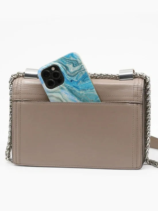 RUDSAK Leather Crossbody Bag with Wheat/Spiga Link Strap - Picture 3 of 15